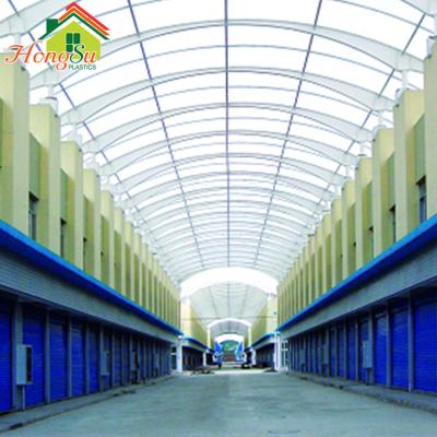 China Green Transparent Hollow 8mm Twin Wall Polycarbonate Sheet Sound Insulation for sale