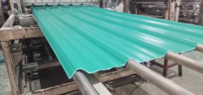 China Warehouse 5.8m Plastic PVC Trapezoidal Roof Sheets Corrosion Proof for sale