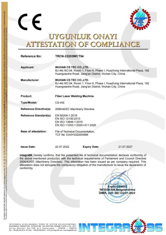 CE - Wuhan CS Tec Co.,Ltd