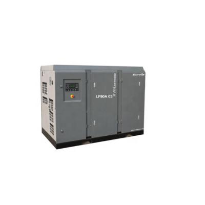 China LF90-3 90kw 3bar 26m3/min low pressure lubricated screw air compressor for textile industry for sale