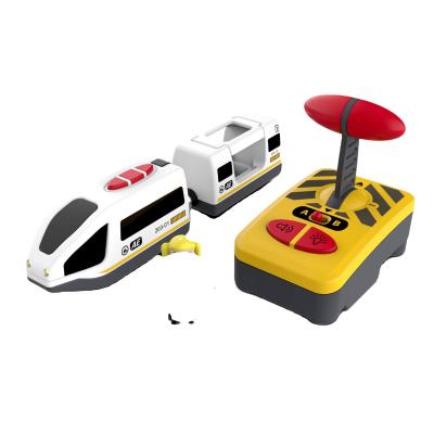 China Hot Selling Rail Transit Toys Urban Traffic Rail Car Train Amusement Park Children's Wooden Educational Toys for sale