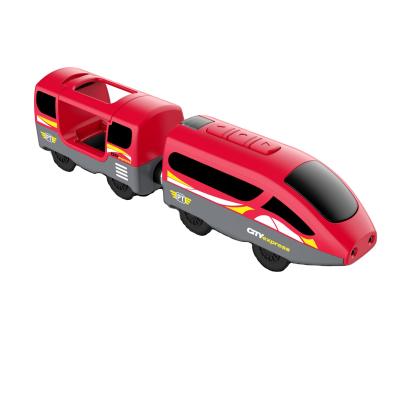 China Popular Children's Battery Driven Domino Toys Children's Car Toys Domino Train Set for sale