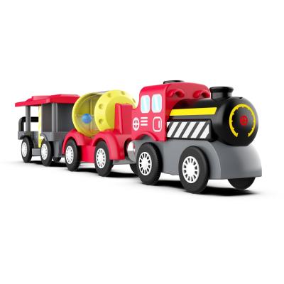 China Thomas Little Train Wooden Track Electric Toy Simon Celebration Car Children's Wooden Puzzle Assembly Toy Car for sale