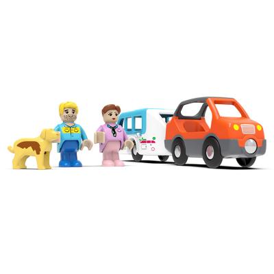 China Multi functional magnetic Thomas small car travel set compatible with Thomas wooden track and can seat small dolls for sale