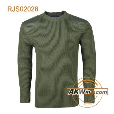 China Anti-wrinkle Woolen Military Sweater Army Sweater Men Olive Sweater Tank Top for sale