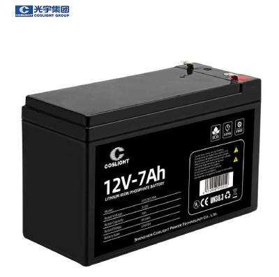 中国 家庭電化製品のコスライト Lifepo4のリチウム電池12v 7ahの鉛酸蓄電池 販売のため