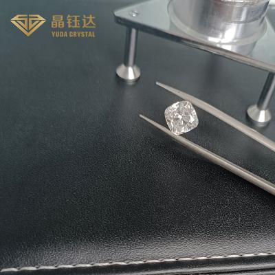 China Blanco crecido polaco del amortiguador del cuadrado de los diamantes del laboratorio certificado del corte en venta