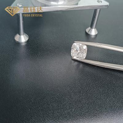 China O laboratório fraco quadrado do corte VVS do coxim fez os diamantes DEF HPHT para anéis à venda