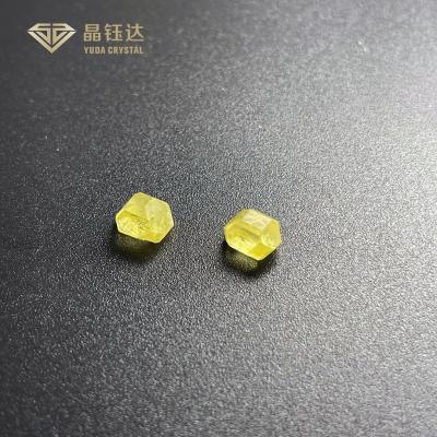 中国 2ct 2.5ct 3ctの豪華で黄色い実験室によって育てられる着色されたダイヤモンドVVS対 販売のため