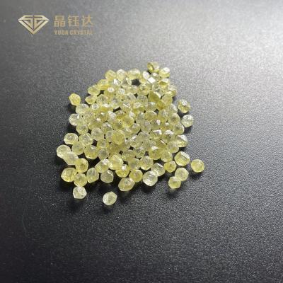 China 3mm 4mm Yellow HPHT Lab Grown Colored Diamonds For Fancy Melee Diamonds for sale