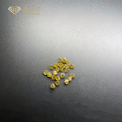 China Yellow Uncut Synthetic HPHT Single Crystal Diamonds For Cutting Tools for sale