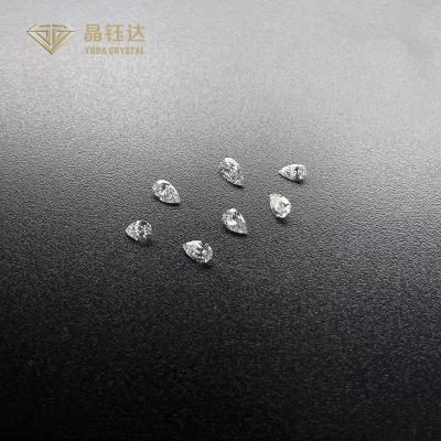 China DEF Color HPHT Pear Shape Fancy Cut Lab Diamonds 0.05ct To 0.3ct for sale