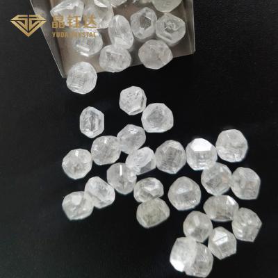 중국 백색 색깔 대 명확성 5 캐럿 6 캐럿 반지를 위한 자르지 않은 실험실 성장한 다이아몬드 HPHT 판매용