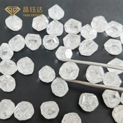 China White Raw HPHT Synthetic Diamond Uncut Lab Grown Diamond Rough for sale