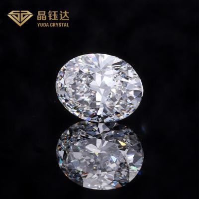 China Hpht / Cvd White Oval Shape Synthetic Loose Diamond Fancy Cut Igi Gia Certified for sale