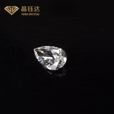 China VVS VS Clarity DEF Color Lab Grown White Loose Diamond Pear Cut Diamond for sale