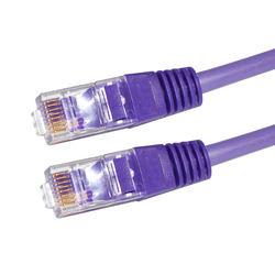 China Purple Network Connector Cable Male To Male / Female 22 - 26AWG 3m Lan Cable for sale