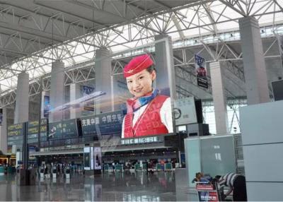 China P3.91 LED Transparent Display , Xmedia LED Wall Display Screen for Air port for sale