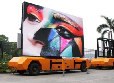 China 5500cd/sqm Trailer Mounted LED Screen , P6 Car Advertising Screen for sale