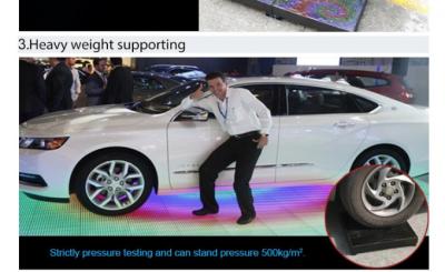 China Echada interactiva 6.25m m de la pantalla LED de Dance Floor del Car Show en venta