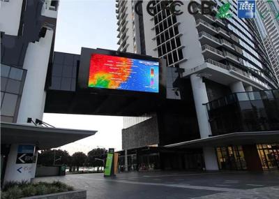 China Fixed P6.67mm Advertisement LED Display 5500cd Brightness on Building for sale