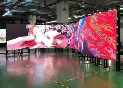 China 1000cd Flexible LED Display , 128x64 Flex LED Panel Meanwell Power Supply for sale