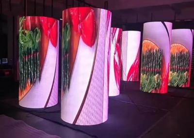 China Indoor P2mm Flexible LED Display , 256x128 Soft LED Curtain Video Wall for sale