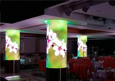 China 360 Grad führte flexible LED-Anzeige, nahtloses Weiche Videowand zu verkaufen