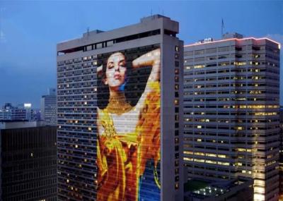 China Staub-Beweis P10.42mm LED Mesh Screen IP68 Superlicht für großes Gebäude zu verkaufen
