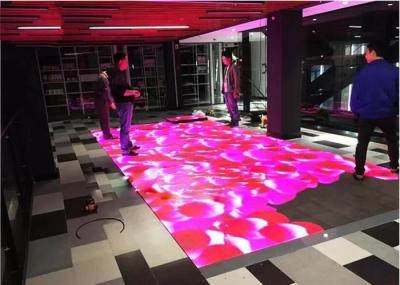 China La pantalla LED de Dance Floor de los medios de X, se enciende encima del piso 500x500m m del disco en venta