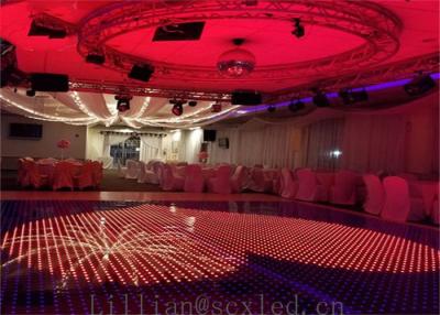 China P10mm Dj Stage Dance Floor LED Display RGB Aluminum Cabinet for sale