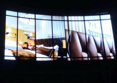 China Exhibición del vidrio de P5.2mm LED, pantalla clara 1000x500m m del LED para el edificio en venta