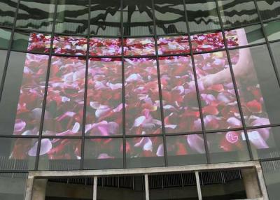 China P19.23 LED See Through Screen , 93 Transparent LED Video Screen for sale