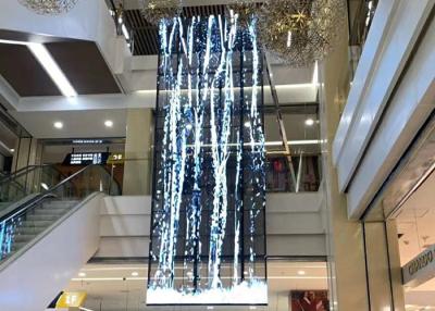 China 4500cd Transparent Glass LED Display , Glass Video Wall 1/14 Scan for sale