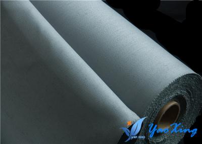 China Silicone Coated Fabric For Welding Blanket 0.8mm Gray Fireproof Fabric Roll for sale