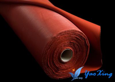 China el paño revestido impregnado silicón de la fibra de vidrio del silicón de la tela de 1.3m m con el alambre de acero fortalece en venta