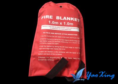China C-Glass Heat Resistant Blanket / Emergency Fire Blanket For Light Fire Occasions And Esacpe for sale