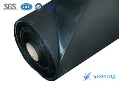 China 1.2mm Black Silicone Coated Fiberglass For Large Industrial And Mining Enterprises à venda