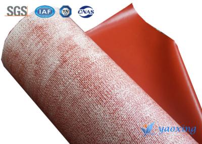 China Heat Insulation 3mm Single Sided Silicone Coated Fiberglass Fabric for sale