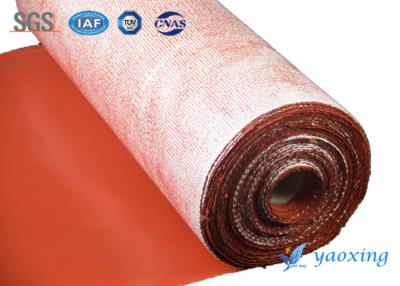 China Fireproof Silicone Rubber Coated Fiberglass Cloth 220 Degree Working Temperature for sale