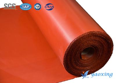 China Aging Resistant Silicone Coated Fiberglass Fabric Two Sides Silicone Rubber Coated Glass Fabric for sale