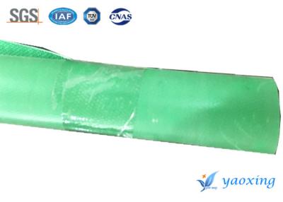 China Green Color Silicone Rubber Coated Glass Cloth With Good Fire Retardant for sale