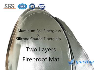Chine Couverture enduite de silicone du feu de fibre de verre pour le pique-nique ignifuge à vendre