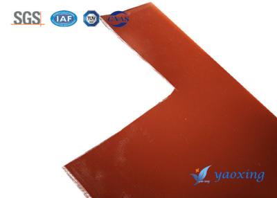 China Uma borracha de silicone lateral revestiu a superfície lisa da tela da fibra de vidro à venda