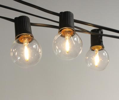 Chine Les lumières imperméables de ficelle d'ampoule de LED, l'ampoule G40 ont mené le blanc chaud extérieur de lumières de ficelle à vendre