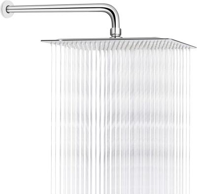 China 8 Inches Rain Shower Head , 0.8mm Wall Mounted Square Shower Heads for sale