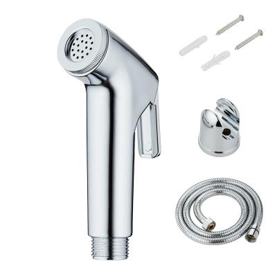 China Triggered Nozzle jet Toilet Spray Shattaf Hand Held Chrome Surface OEM for sale