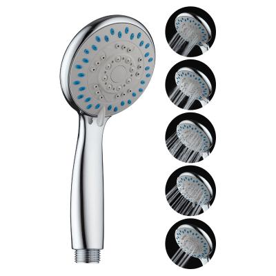 China ABS TPR Shower Spray Head , 0.3MPA Chrome Plated Hanging Shower Head for sale