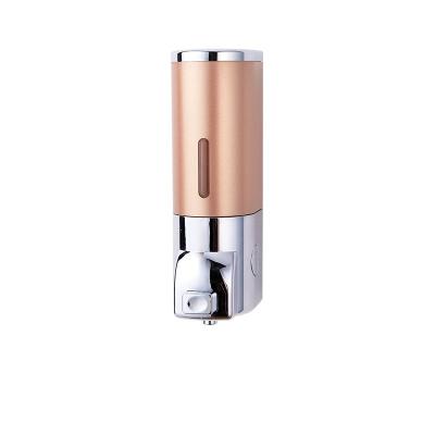 China ABS Hotel Shower Soap Dispenser , Facial Cleanser Gold Soap Dispenser Wall Mounted for sale