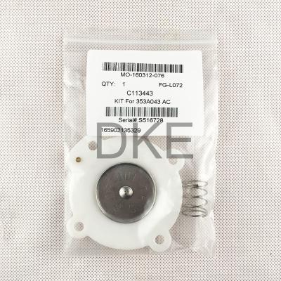 China ASCO G353A041 G353A042 Pulse Valve Diaphragm Repair Kit C113443 NBR, TPE (White) for sale
